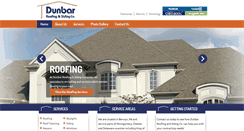 Desktop Screenshot of dunbarroofing.com